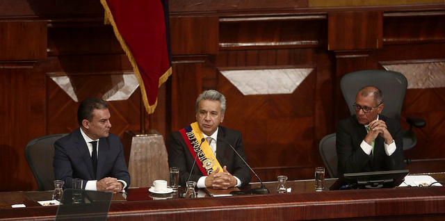 Moreno delega a Glas el Consejo Sectorial de la Producción y la reconstrucción por el terremoto