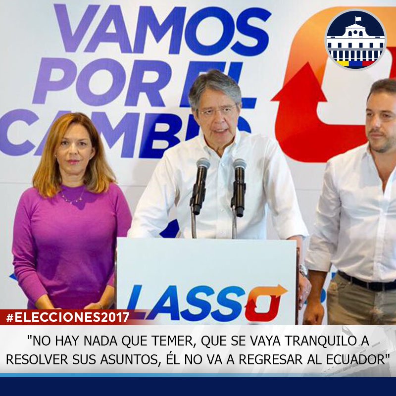 Guillermo Lasso: ‘Son sueños de perro pensar que Correa pueda regresar’