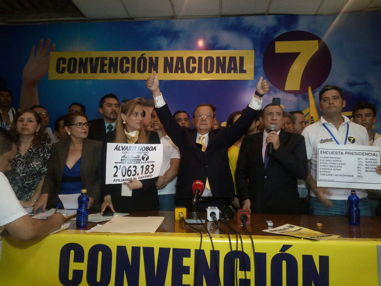 ÁLVARO NOBOA ACEPTA CANDIDATURA PRESIDENCIAL
