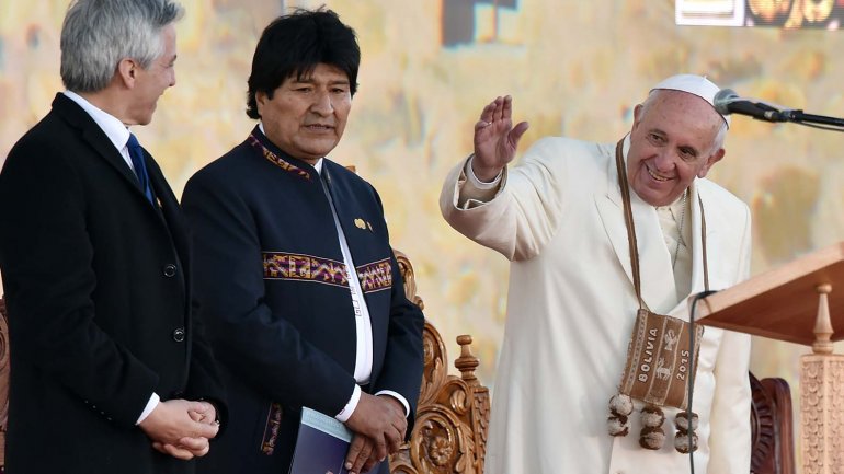 Bolivia recibe al papa Francisco