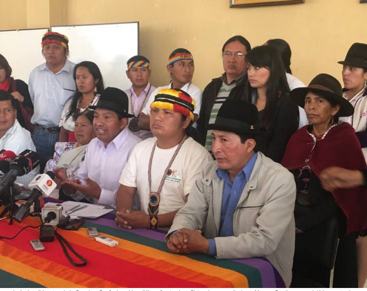 Conaie pide suspender estado de excepción en Morona Santiago