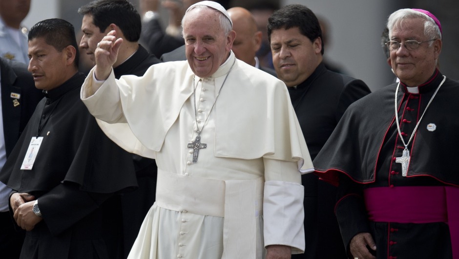 El papa se despide de Ecuador